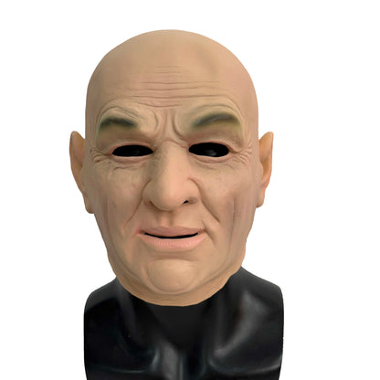 Old Man Latex Full Head Mask Halloween Roleplay Props