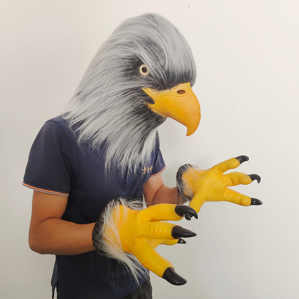 Eagle Latex Mask Halloween Cosplay Props Full Set