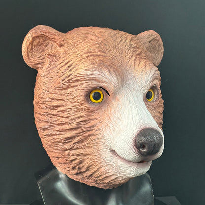 Halloween Masquerade Latex Fancy Animal Bear Head Mask Party Cosplay Props