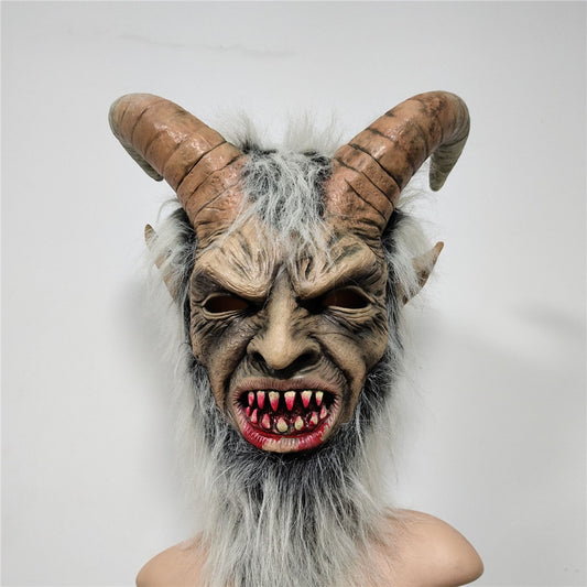 Lucifer Cosplay Full Head Latex Mask  Halloween Party Toy Fun Prop