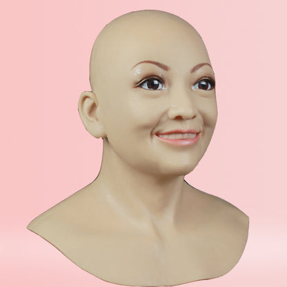 Realistic Silicone Female Mask With Makeup Cosplay Crossdresser Full Face Masks