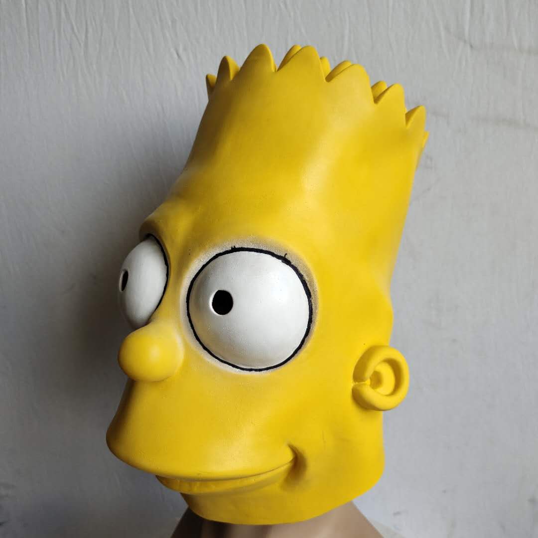 The Simpsons Bart Costume Latex Mask