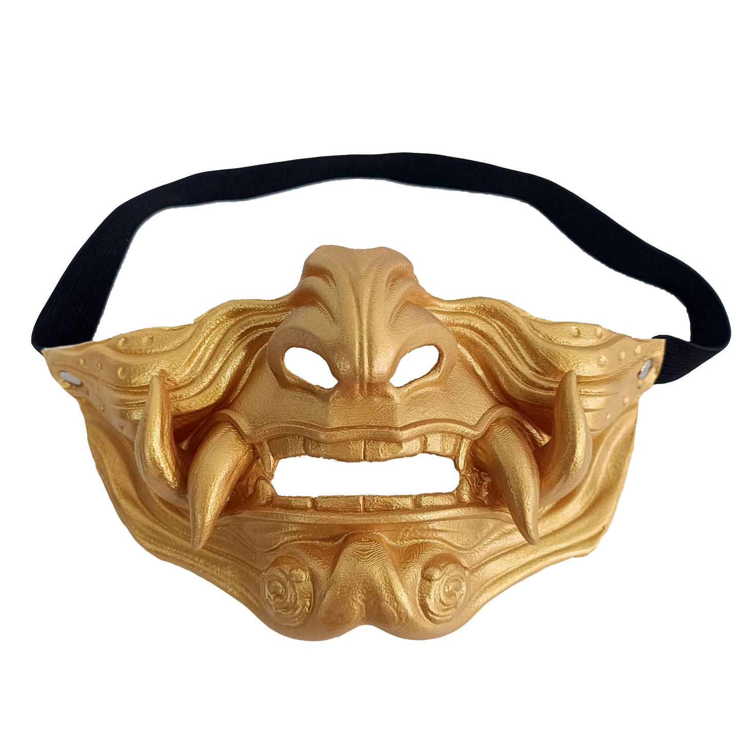 Red Prajna cosplay face mask Japanese Demon Samurai Halloween ball Performance Props