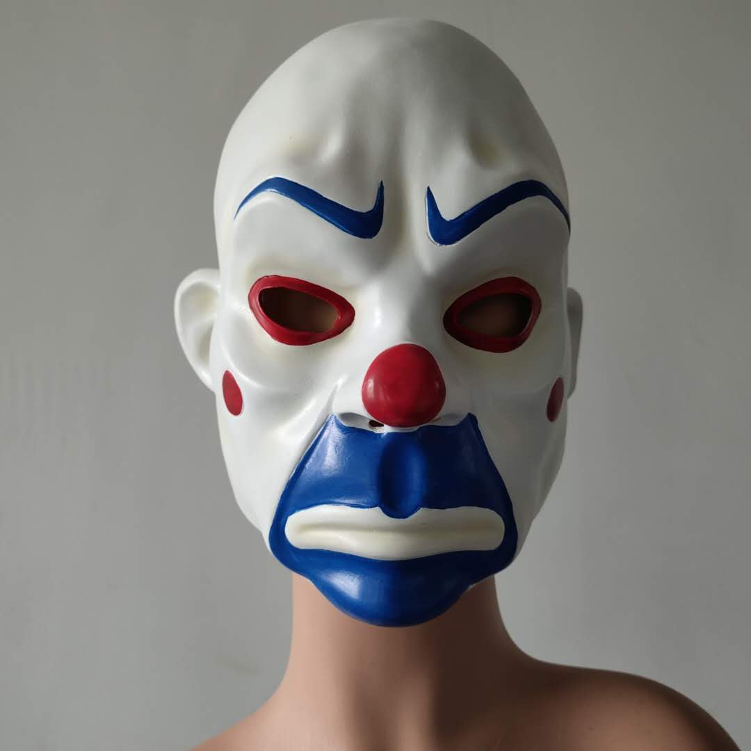 Bandit-Clown-Gesichtsmaske aus Latex, Requisiten für Halloween-Partys