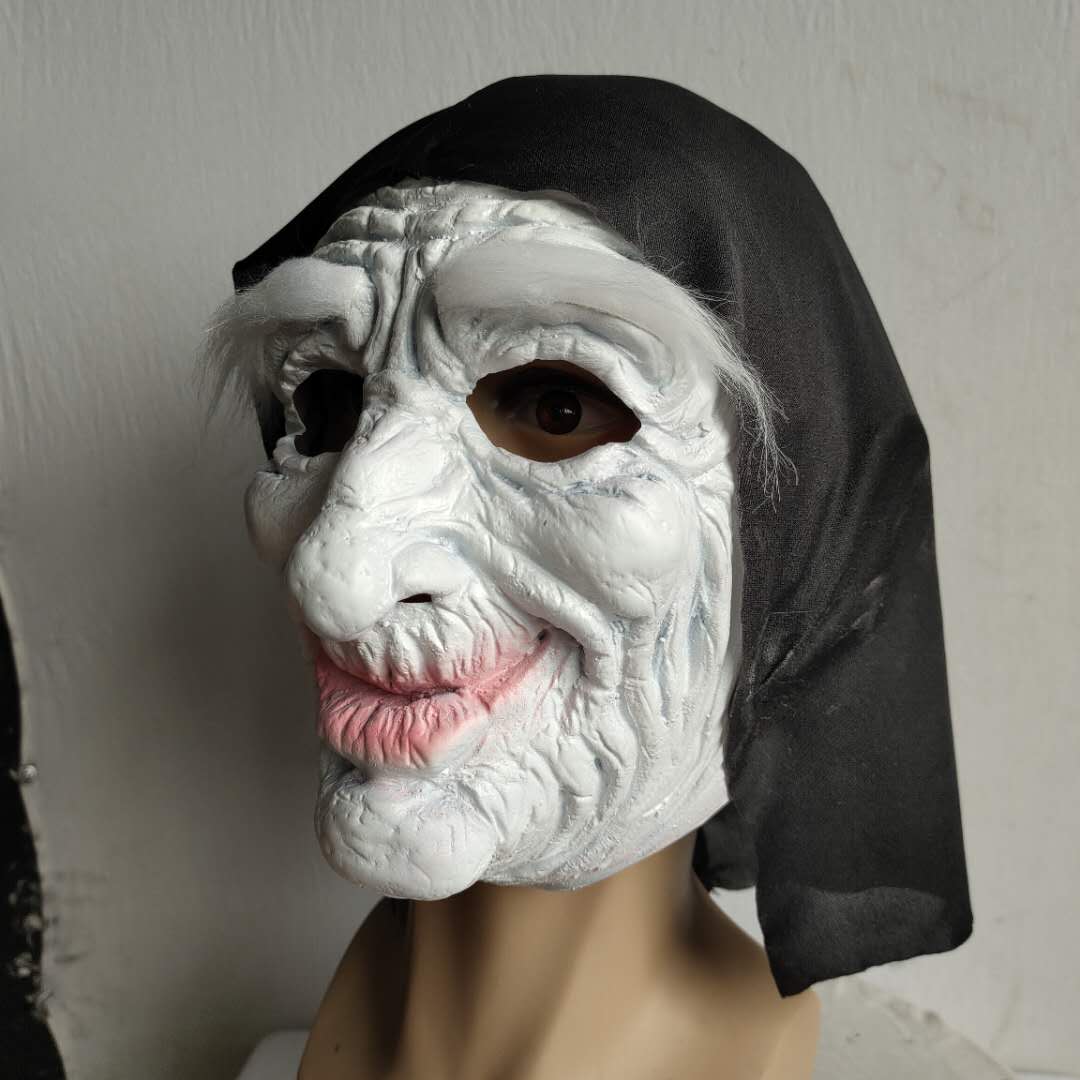 Halloween Masquerade Latex Creepy Witch mask Prank party Costumes Cosplay Props