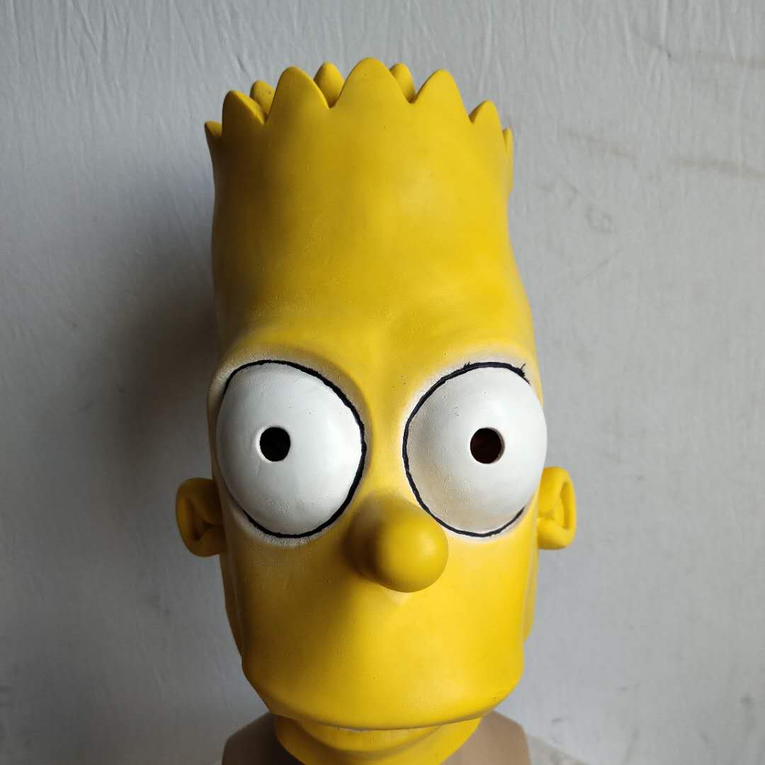 The Simpsons Bart Costume Latex Mask