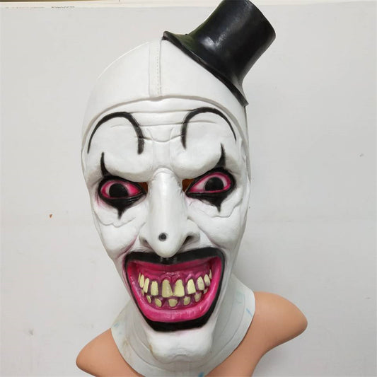 Halloween Masquerade Latex Creepy Joker Clown mask Prank party Cosplay Costumes