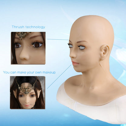 Premium Silicone Realistic Female Beauty Face Costume Full Mask For Women