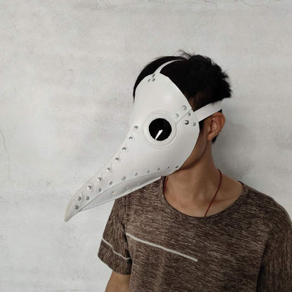 Plague Doctor Mask Long Nose Latex Masks Steampunk Bird Crow Halloween Accessory