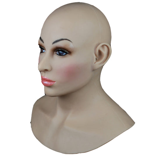 Premium Silicone Realistic Female Beauty Face Costume Full Mask For Women