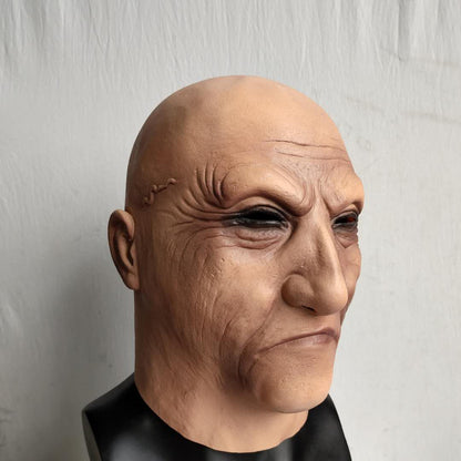 Realistic Male Latex Full Head Mask for Movie Roleplay Cosplay Halloween Props