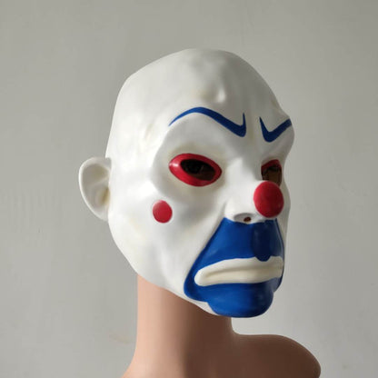 Bandit-Clown-Gesichtsmaske aus Latex, Requisiten für Halloween-Partys