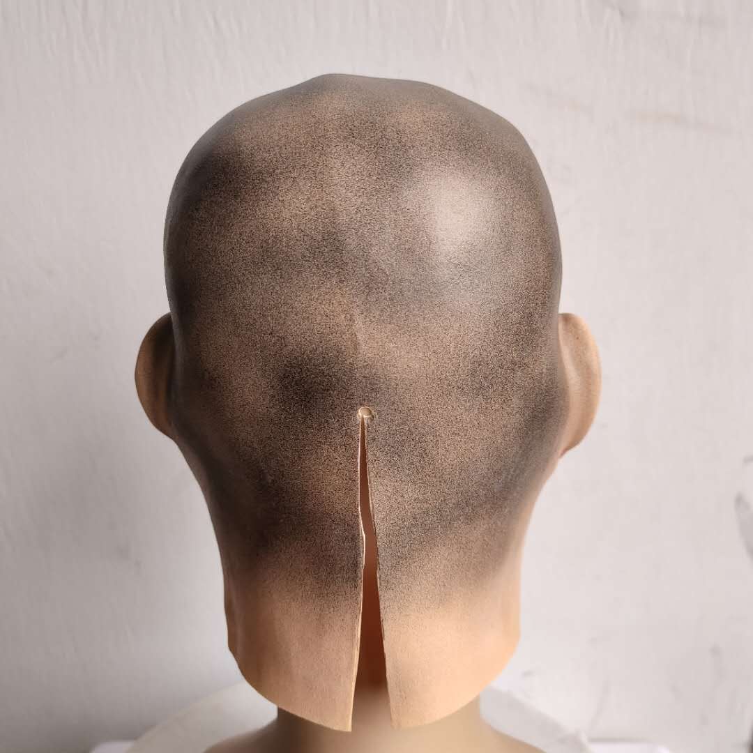 Realistic Male Latex Full Head Mask for Movie Roleplay Cosplay Halloween Props