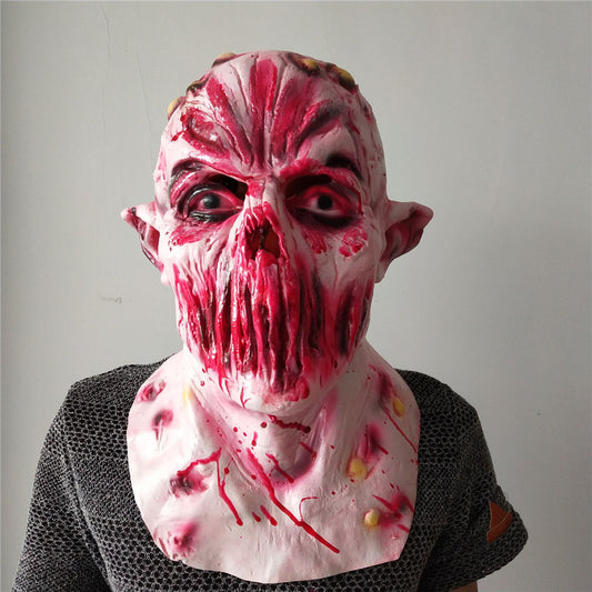 The mouth-less monster Halloween Terror Full Head Latex Mask