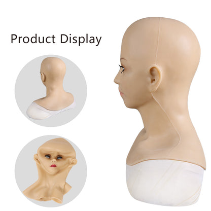 Premium Silicone Realistic Female Beauty Face Costume Full Mask For Women