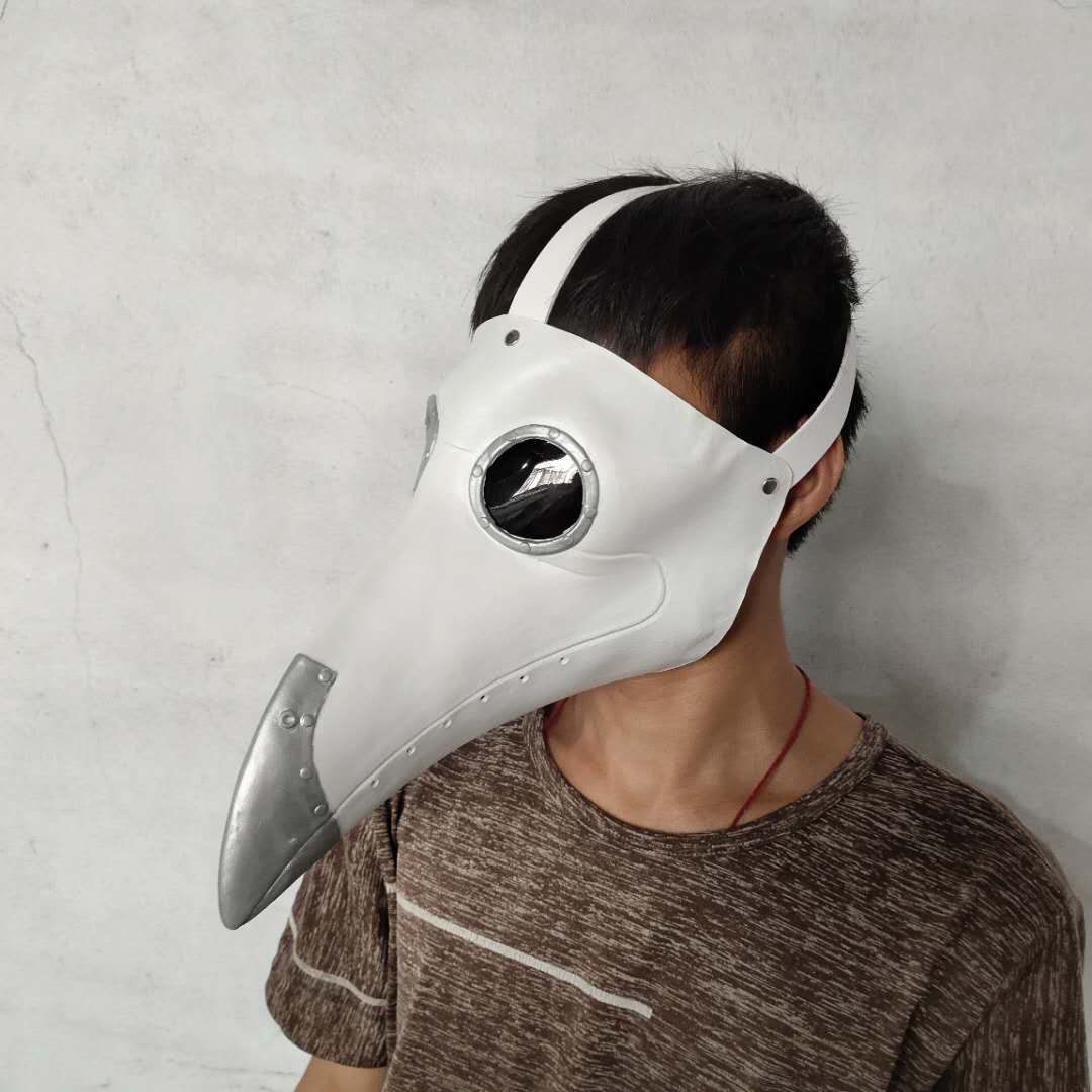 Plague Doctor Mask Long Nose Latex Masks Steampunk Bird Crow Halloween Accessory