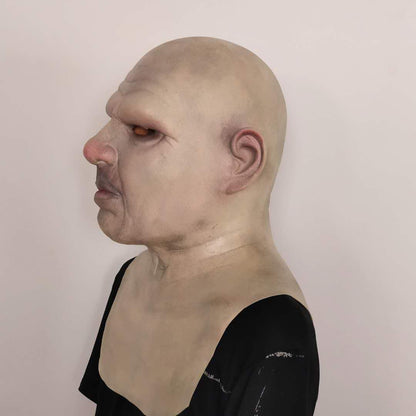 Realistic Old Man Full Head Latex Mask for Movie Cosplay Halloween Props