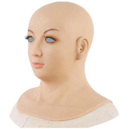 Premium Silicone Realistic Female Beauty Face Costume Full Mask For Women