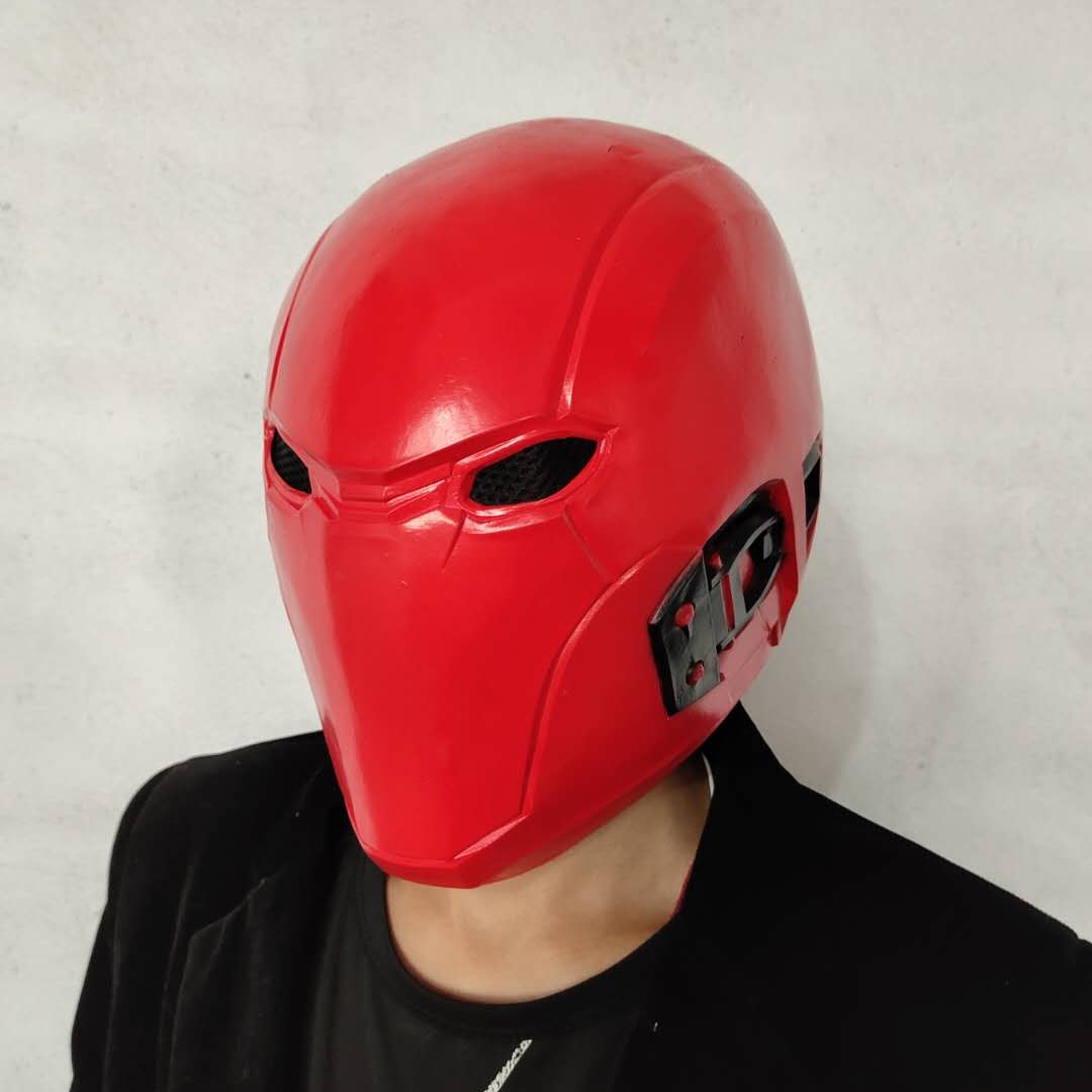 Batman Red Hood Jason Todd Mask Cosplay Latex Masks Helmet Party Costume Props