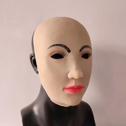 Realistic Beauty Latex Face Mask for Movie Cosplay Halloween Props