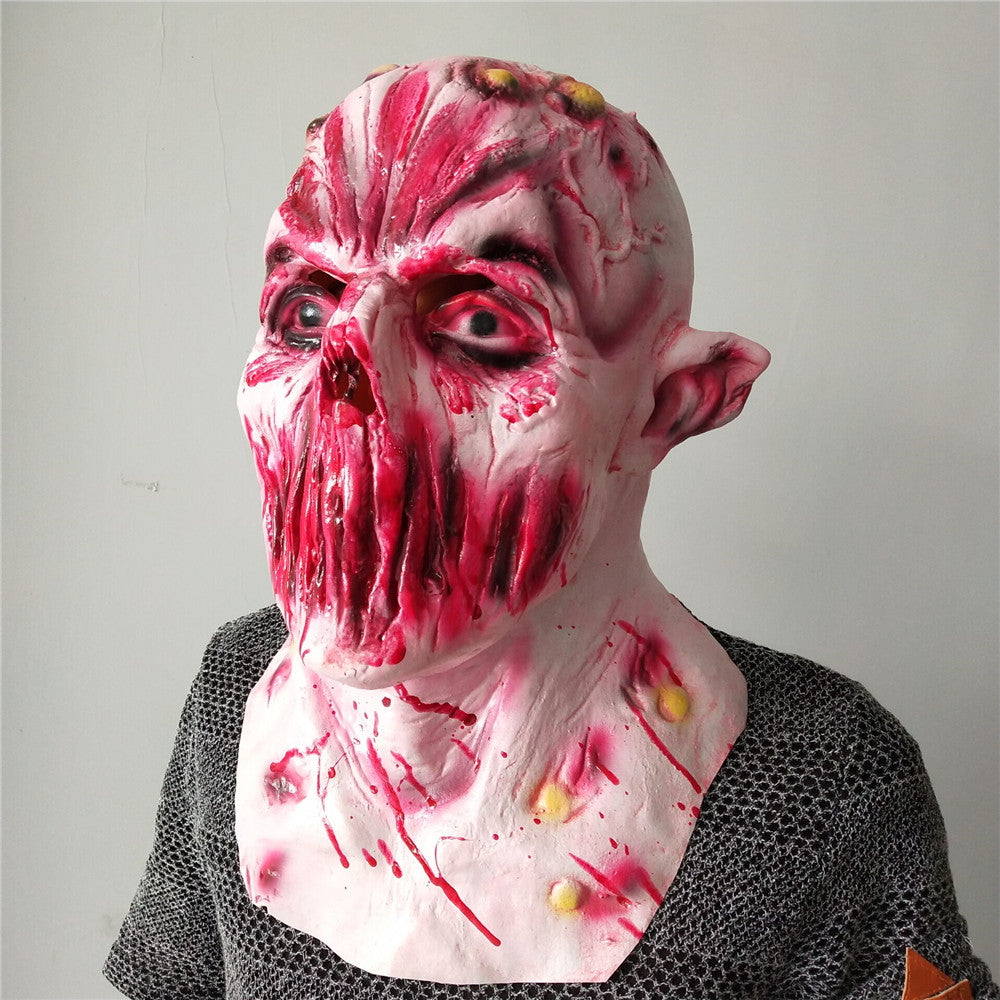 The mouth-less monster Halloween Terror Full Head Latex Mask