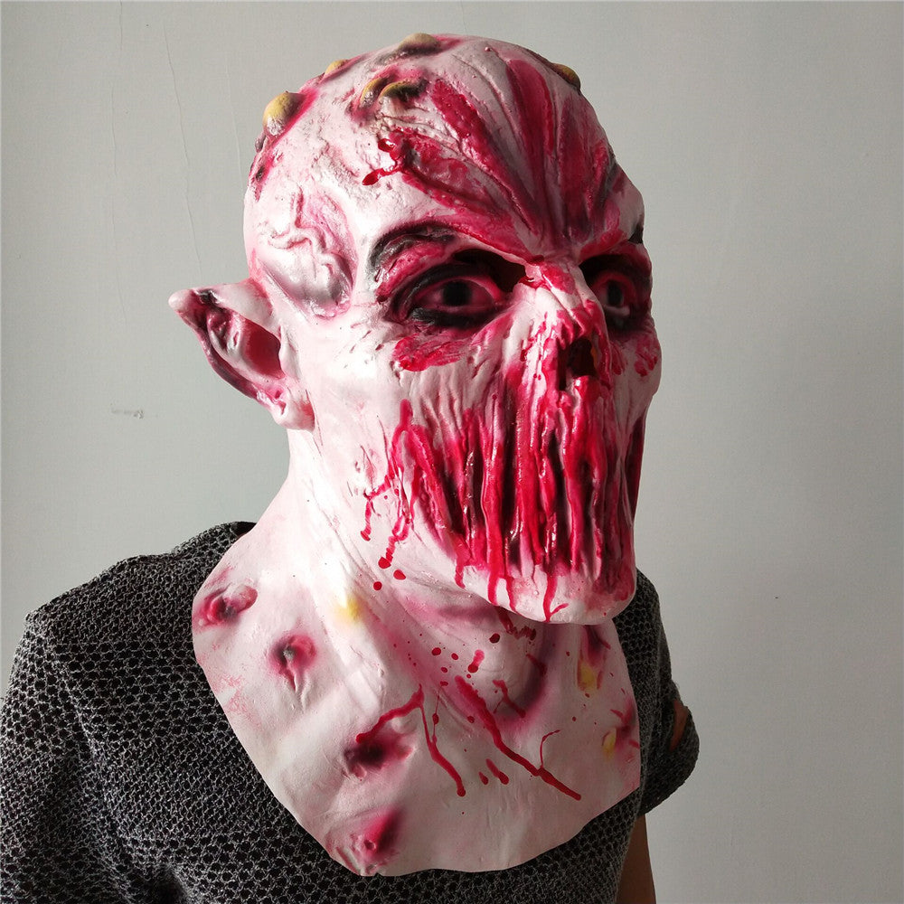 The mouth-less monster Halloween Terror Full Head Latex Mask