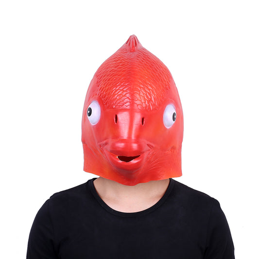 Halloween Latex Animal headgear Goldfish Mask Party Cosplay Masquerade Costumes