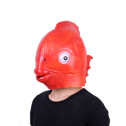 Halloween Latex Animal headgear Goldfish Mask Party Cosplay Masquerade Costumes