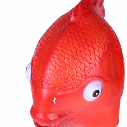 Halloween Latex Animal headgear Goldfish Mask Party Cosplay Masquerade Costumes