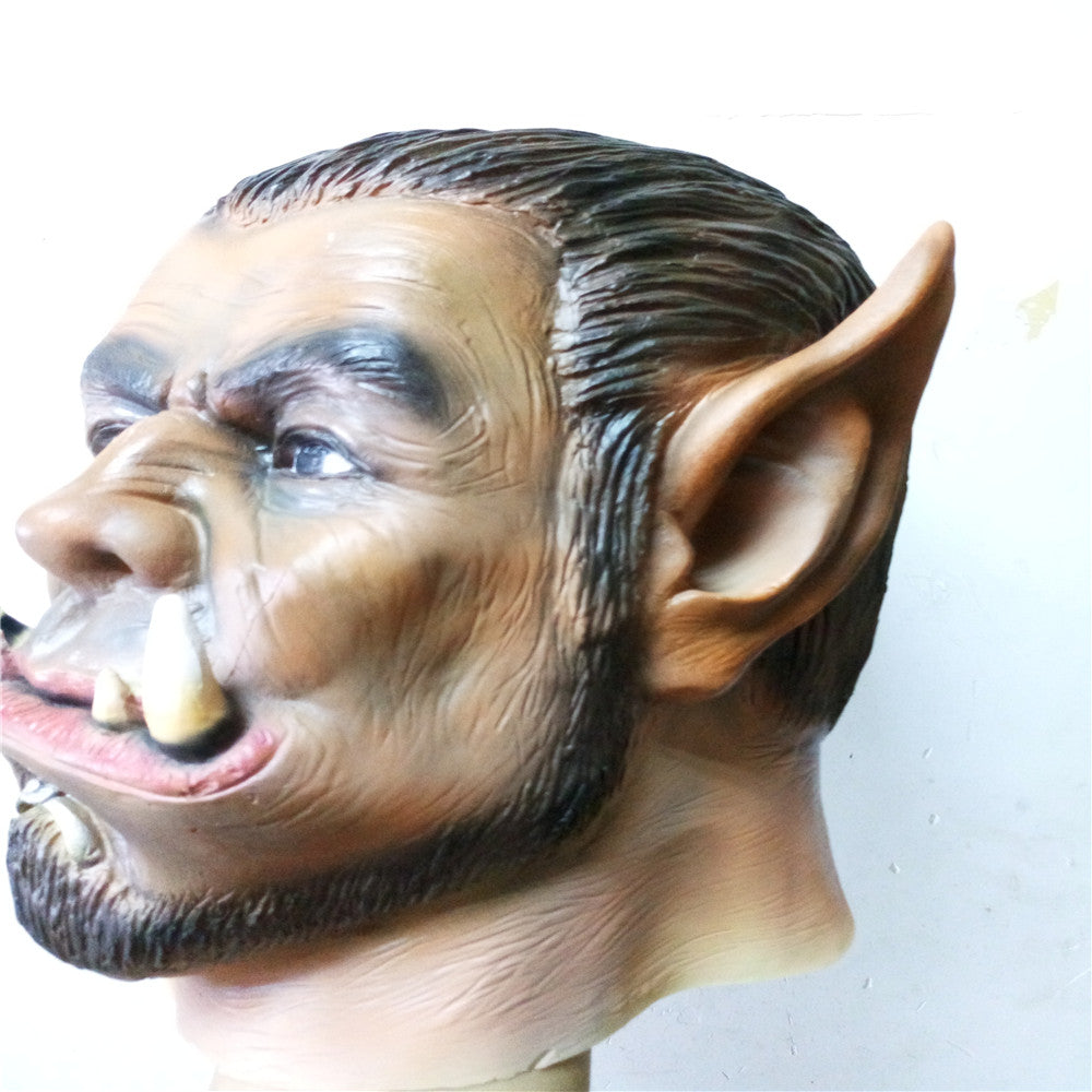 Masquerade Halloween Latex Warcraft Durotan Mask Carnival Party Cosplay Costumes