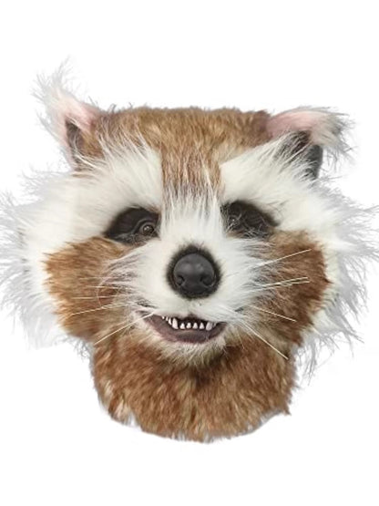 Plush Rocket Deluxe Raccoon Cosplay Full Head Mask full set