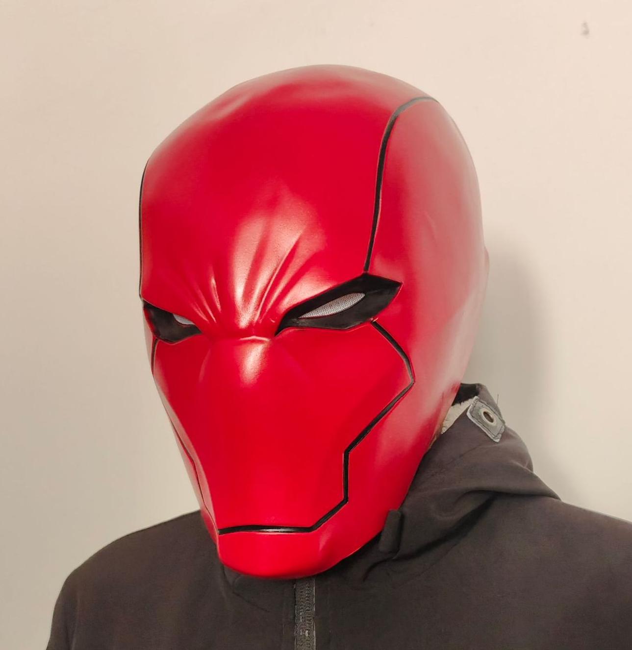 Batman Red Hood Mask - Jason Todd Cosplay Latex Helmet Props – propscamp