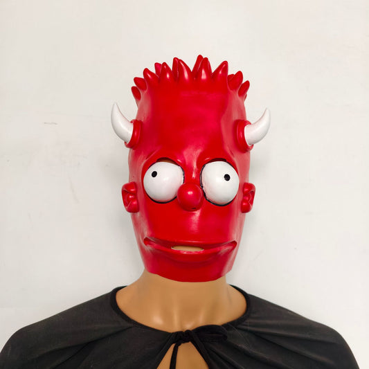 The Simpsons Halloween Masquerade Mask Party Latex Helmet Prop for Cosplay