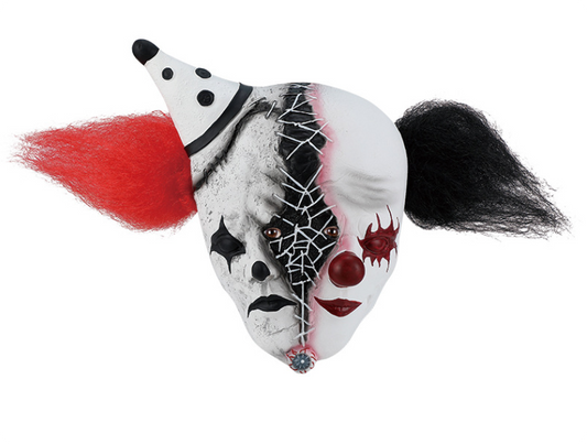 Two-Faced Fake Stitched Clown Latex Mask Halloween Horror Cosplay Props