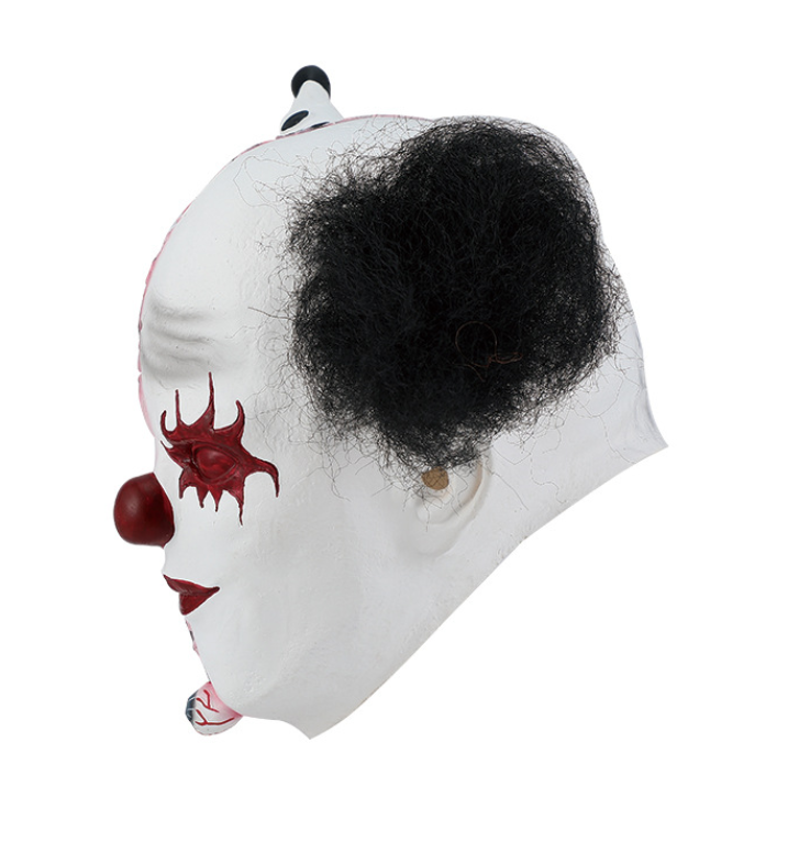 Two-Faced Fake Stitched Clown Latex Mask Halloween Horror Cosplay Props