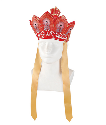 Journey to the West Tang Monk Priest Crown Latex Hat Cosplay Costume Accessory