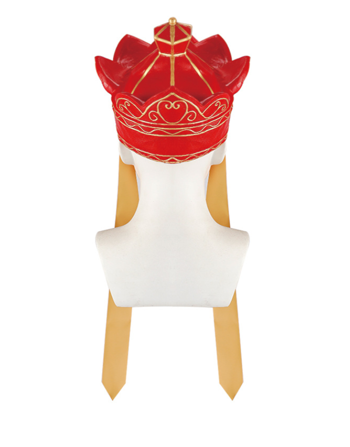 Journey to the West Tang Monk Priest Crown Latex Hat Cosplay Costume Accessory