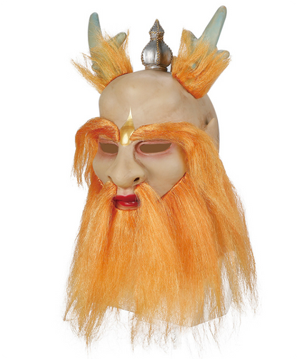 Soft Latex Dragon King Full Head Mask Journey to the West Halloween Cosplay Prop