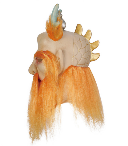 Soft Latex Dragon King Full Head Mask Journey to the West Halloween Cosplay Prop