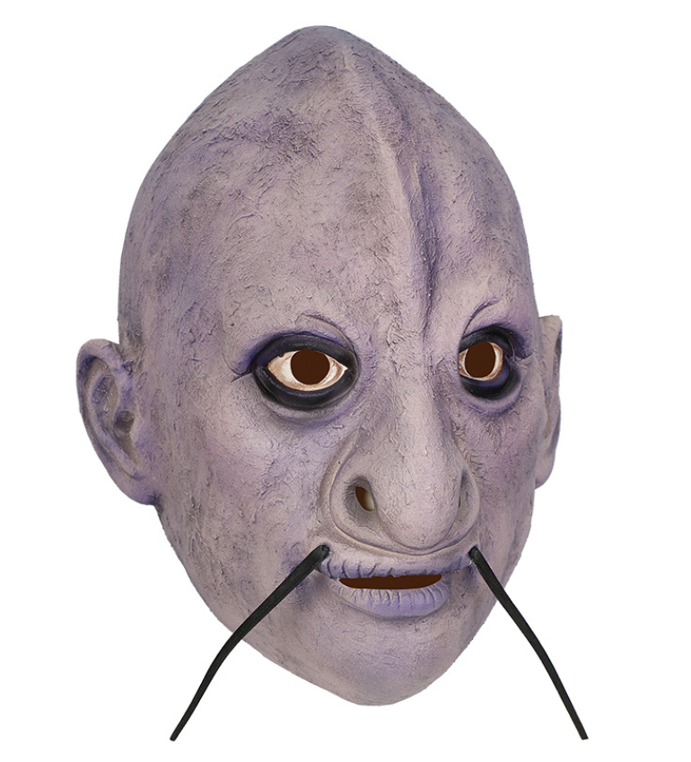 Latex Benborba Fish Goblin Mask Journey to the West Halloween Cosplay Costume