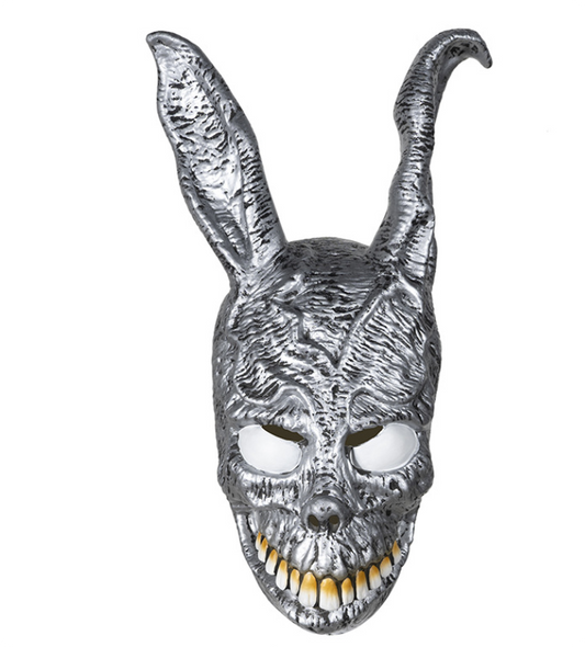 Frank The Rabbit Latex Mask Silver Scary Bunny Skull Mask Halloween Cosplay Fancy Dress Costume Mask