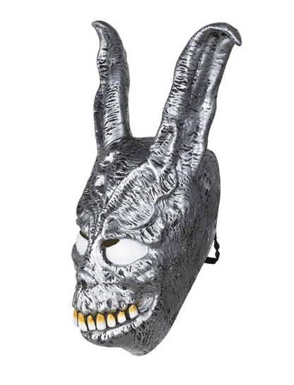 Frank The Rabbit Latex Mask Silver Scary Bunny Skull Mask Halloween Cosplay Fancy Dress Costume Mask