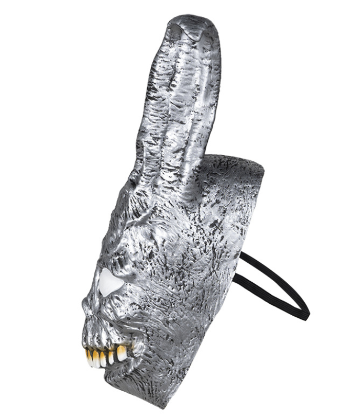 Frank The Rabbit Latex Mask Silver Scary Bunny Skull Mask Halloween Cosplay Fancy Dress Costume Mask