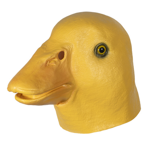 Yellow Duck Latex Mask Full Head Realistic Duck Animal Mask Halloween Fancy Dress Cosplay Party Mask