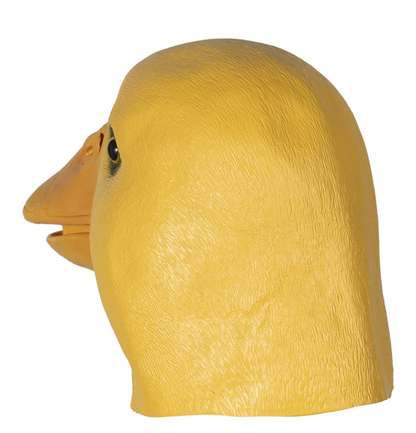 Yellow Duck Latex Mask Full Head Realistic Duck Animal Mask Halloween Fancy Dress Cosplay Party Mask