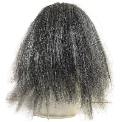Scary Old Witch Ghost Latex Mask, Grey Hair Horror Full Head Mask for Halloween Cosplay