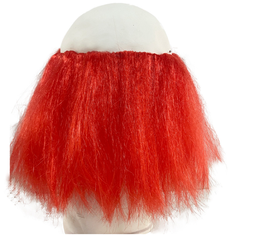 Scary Bloody Clown Latex Mask Red Hair Horror Full Head Mask for Halloween Cosplay Party
