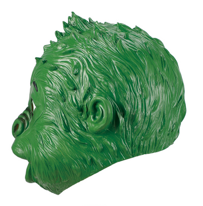 Green Monkey Latex Mask Funny Full Head Ape Mask for Halloween Cosplay Party