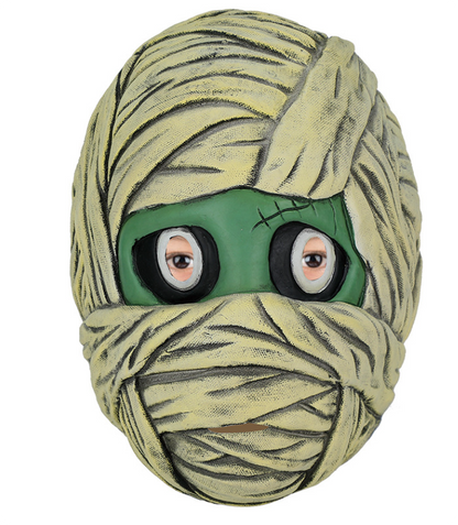 Mummy Turtle Latex Mask Wrapped Bandage Full Head Mask for Halloween Cosplay Party