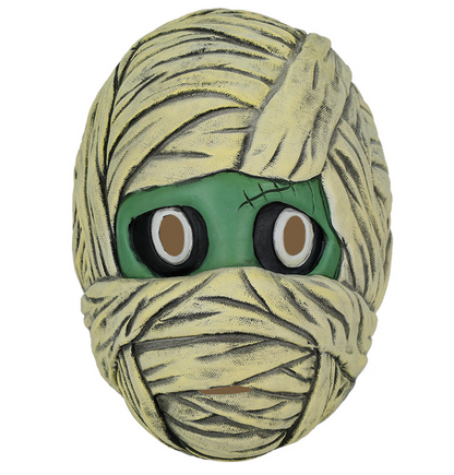 Mummy Turtle Latex Mask Wrapped Bandage Full Head Mask for Halloween Cosplay Party